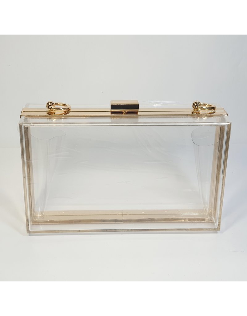 Cta0059 - Clear,  Novelty Clutch Bag