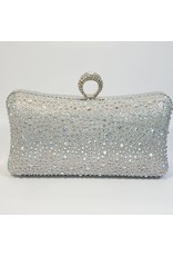 Cta0082 - Silver,  Clutch Bag