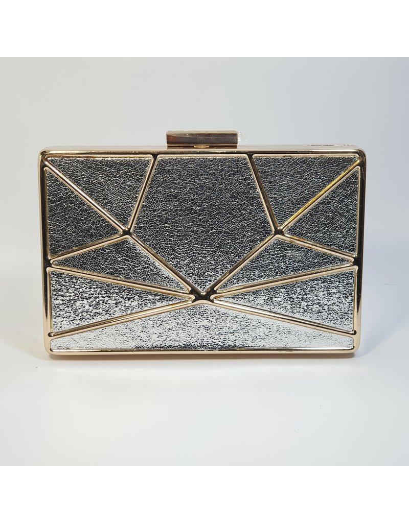Cta0094 - Silver,  Clutch Bag