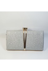 Cta0105 - Silver,  Clutch Bag