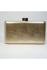 Cta0106 - Gold, Rectangle Clutch Bag