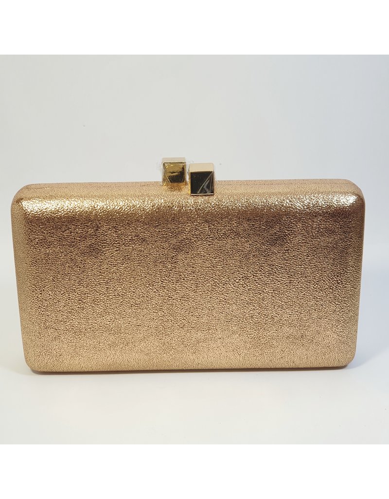 Cta0108 - Rose Gold, Rectangle Clutch Bag