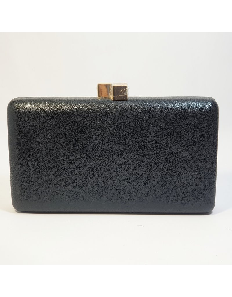 Cta0109 - Black, Rectangle Clutch Bag