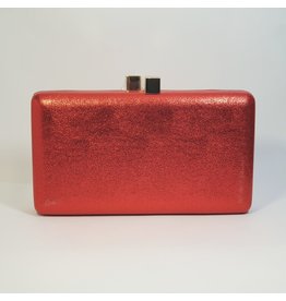 Cta0110 - Red, Rectangle Clutch Bag