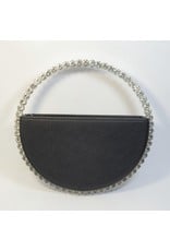 Cta0114 - Black, Round Clutch Bag