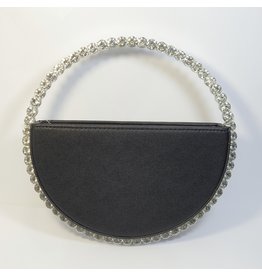 Cta0114 - Black, Round Clutch Bag