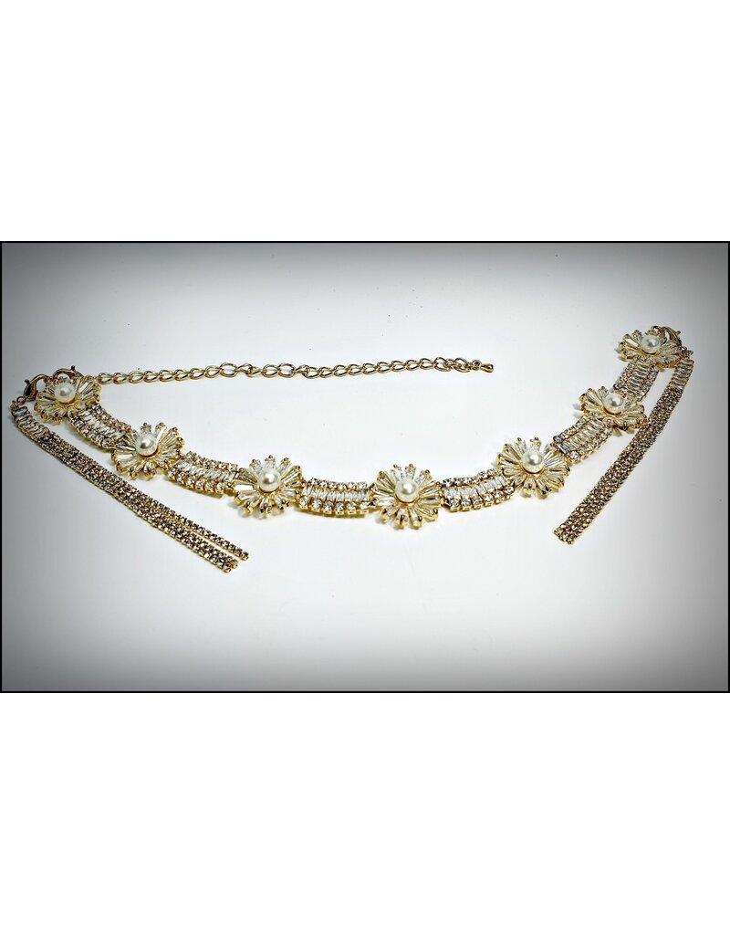 HPF0002 - Gold Pearl Choker
