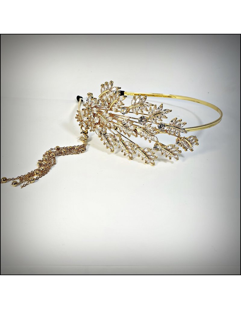 HPF0016 - Gold, Leaf Vintage Tiara