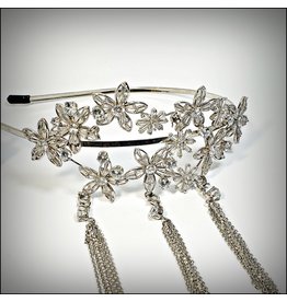 HPF0020 - Silver Flower Alice Band
