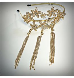 HPF0021 - Gold Flower Alice Band