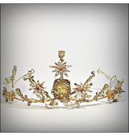 HPF0023 - Gold Pearl Tiara