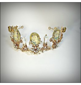 HPF0024 - Gold Pearl Tiara