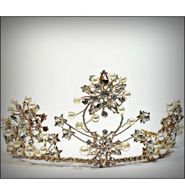 HPF0027 - Gold Pearl, Vintage Tiara