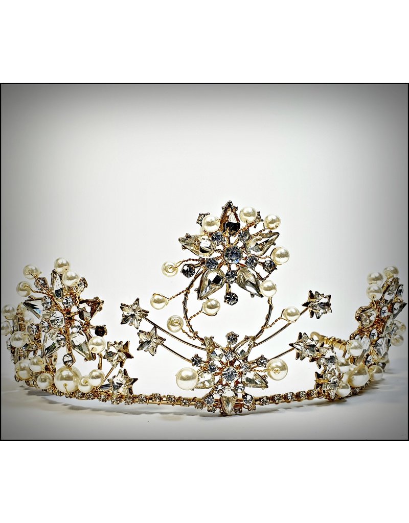 HPF0027 - Gold Pearl, Vintage Tiara