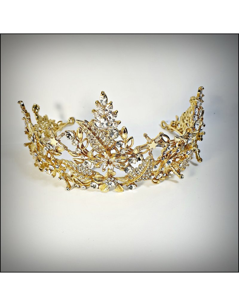 HPF0030 - Gold Vintage Tiara