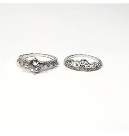 RGE0025- SILVER RING SIZE 16