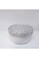 HRG0020 - Silver Half Round Jewellery Box