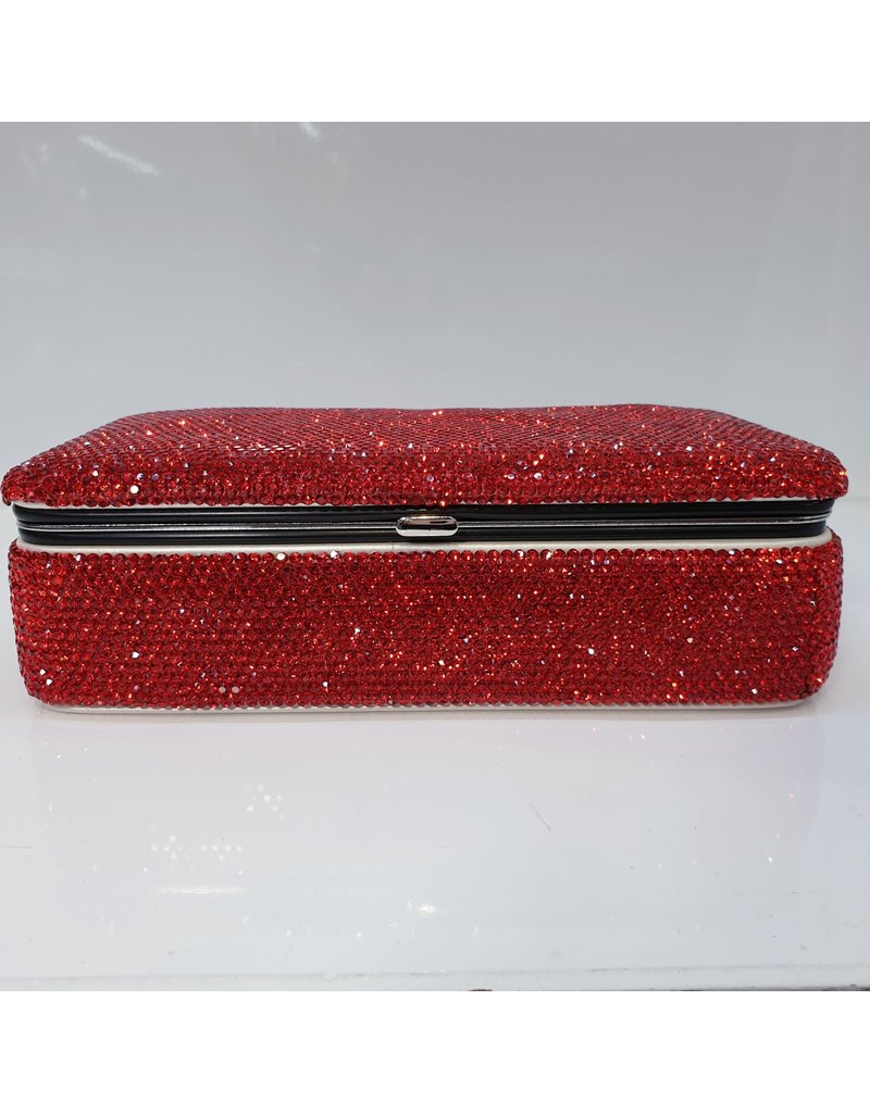 HRG0036 - Red Full Stone Rectangular Jewellery Box