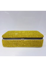 HRG0041 - Yellow Full Stone Rectangular Jewellery Box