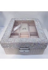 HRG0044 - Silver, White Square Watch Box