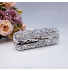 HRG0087 - Silver Lipstick Holder Large With Mirror