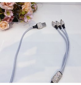 HRG0089 - Grey, Silver 3 Head Charger