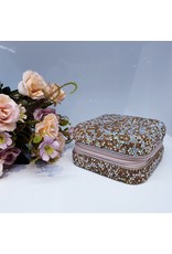 HRG0129 - Rose Gold Square Full Stone Jewellery Box