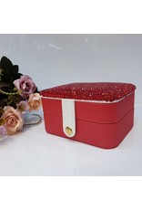 HRG0137 - Red Rectangle Mini Jewellery Box