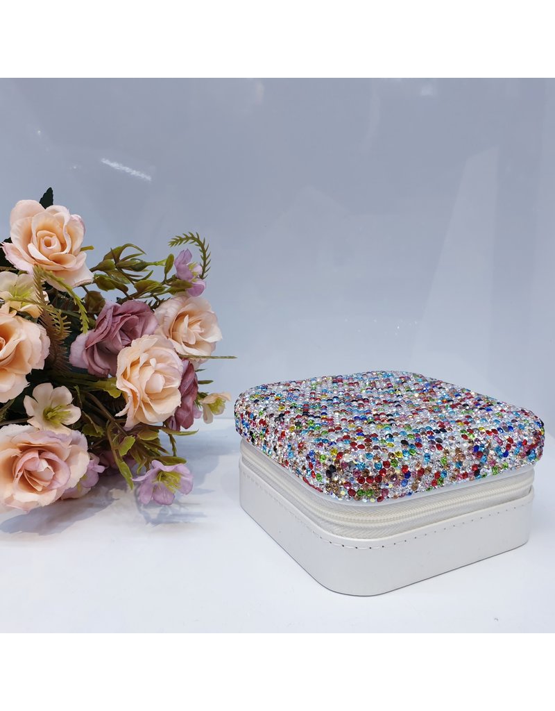 HRG0138 - Multicolour Square Mini Jewellery Box