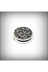HRG0056 - Black Round Medicine Box Small
