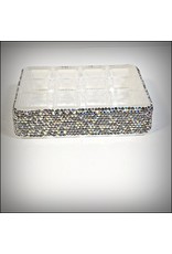 HRG0080 - Silver Embellished Lipstick Organiser