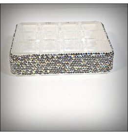 HRG0080 - Silver Embellished Lipstick Organiser