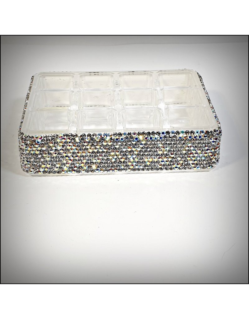 HRG0080 - Silver Embellished Lipstick Organiser