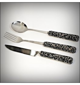 HRG0103 - Black 3 Piece Cutlery Set