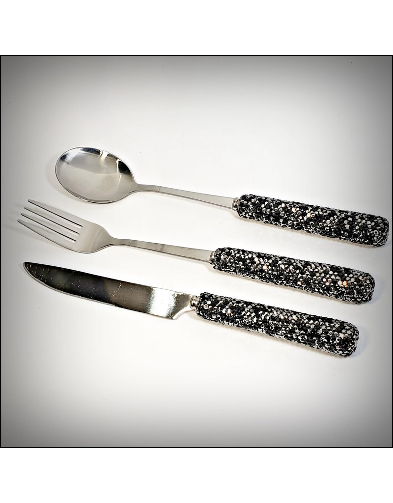 HRG0103 - Black 3 Piece Cutlery Set