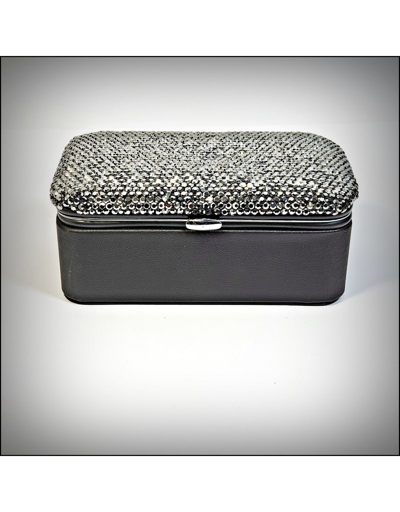 HRG0135 - Black Rectangle Mini Jewellery Box