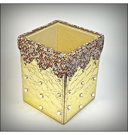 HRG0153 - Gold, Rose Gold Pen Holder