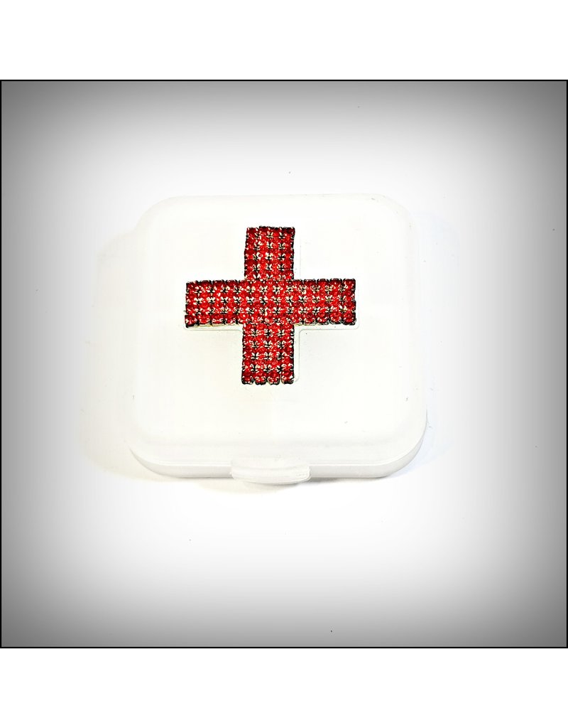 60250185 - White and Red Pill Box