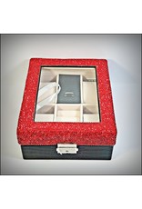 HRF0050 - Black/red stone Watch Box