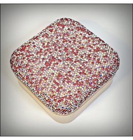 HRG0154 - Pink Square Mini Jewellery Box