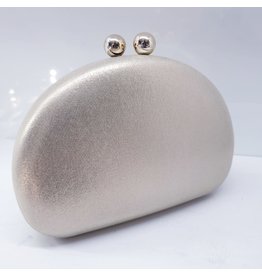 Cta0033 - Gold, Oval Clutch Bag