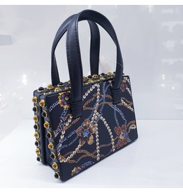 Cta0118 - Black, Gold, Multicolour, Mini Handbag