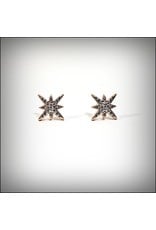 ERH0027 - Rose Gold Star,  Earring
