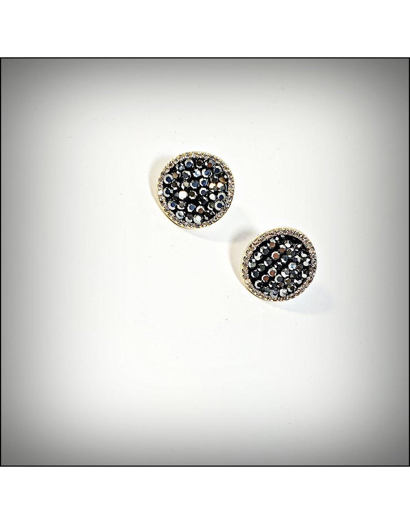 ERH0032 - Gold Black,  Earring