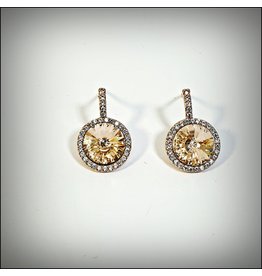 ERH0045 - Rose Gold Diamante,  Earring