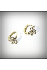 ERH0148 - Gold Bow  Earring