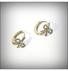 ERH0148 - Gold Bow  Earring