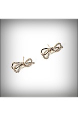 ERH0165 - Rose Gold Double Bow  Earring