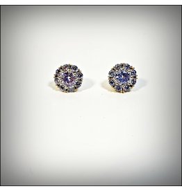 ERH0176 - Gold Light Blue  Earring