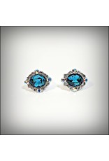 ERH0195 - Silver Blue  Earring 342